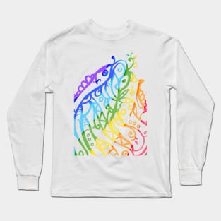 Very beautiful decorative colorful abstract lines Long Sleeve T-Shirt